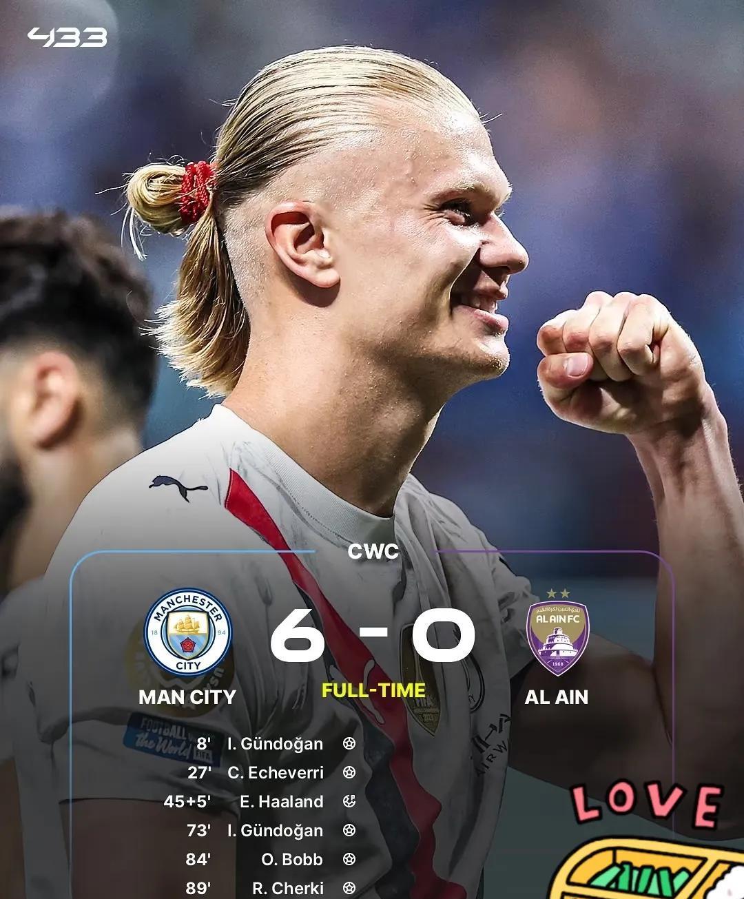 包含曼城碾压日本，罗德里关键制胜的词条